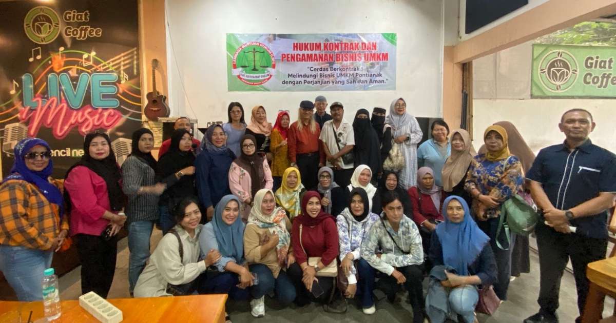 Herman Hofi Law Edukasi UMKM Pontianak Cerdas Berkontrak